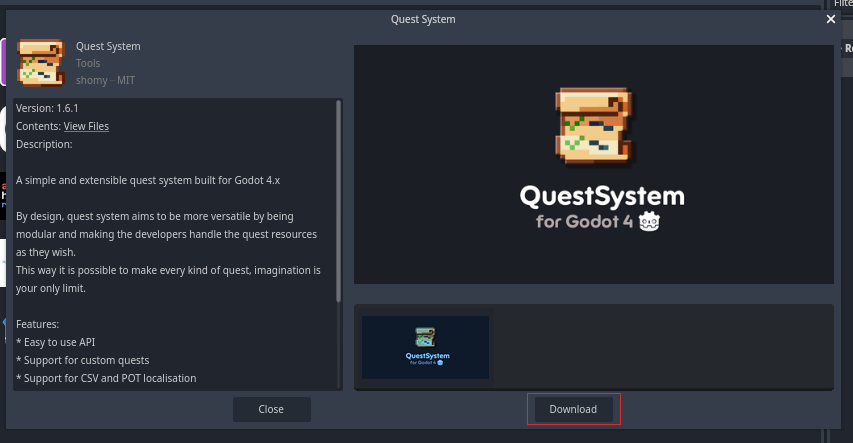 Quest System Download (Second step)